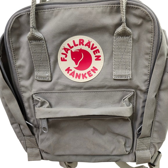 Fjallraven Kanken‎ Mini Backpack Gray Lightweight Everyday School Travel - Picture 2 of 11